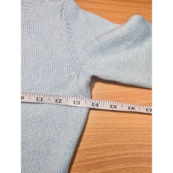 Abercrombie Kids Sweater Dress 13/14 Metallic Blue long Sleeve Pullover Casual - Picture 6 of 15